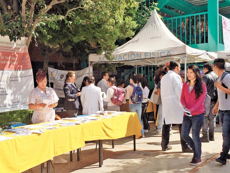 Ayer se realizó una jornada de salud mental en el Instituto de Educación Media Superior de Iztapalapa.