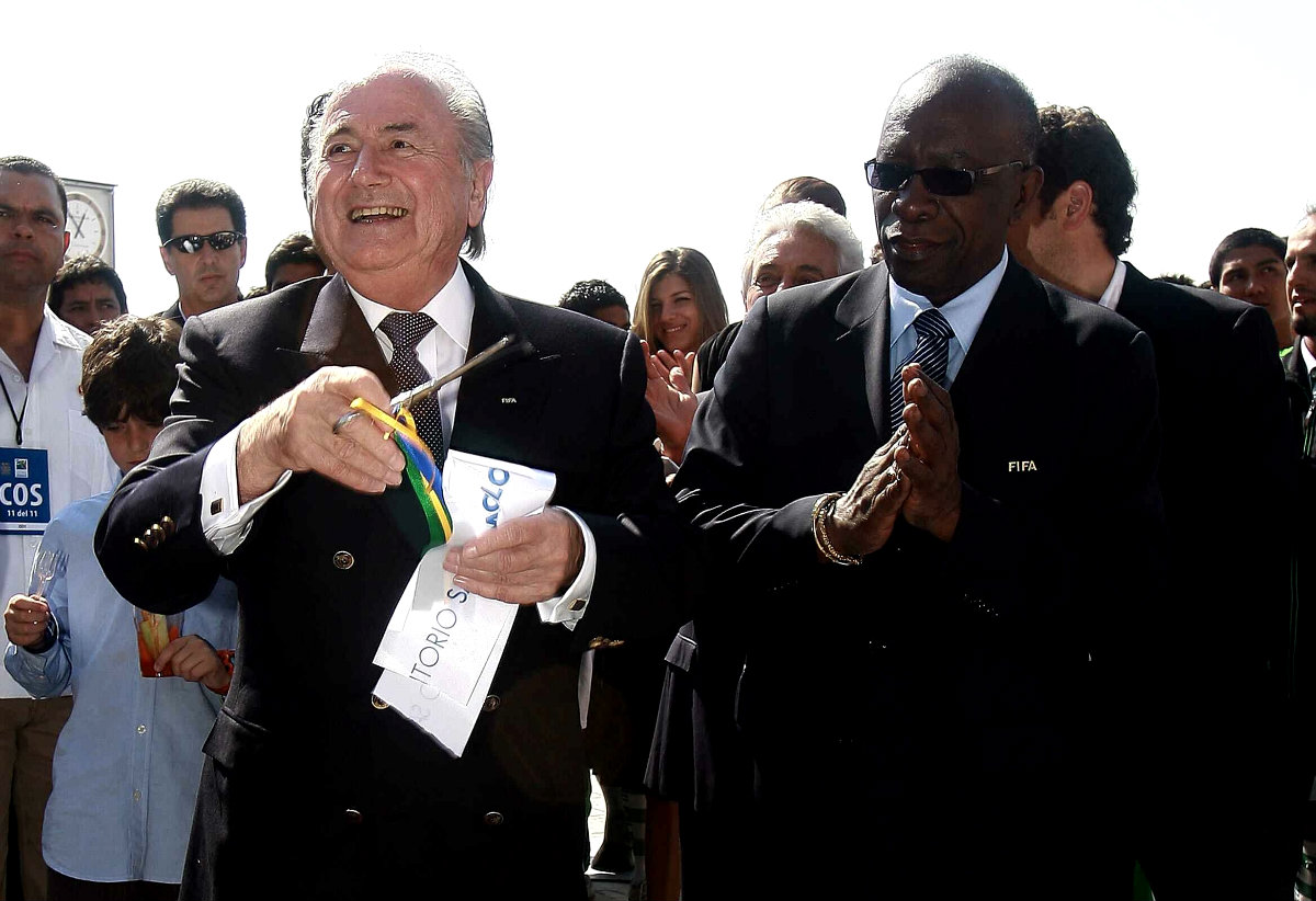 Joseph Blatter y Jack Warner, en una reunión en Torreón en 2009