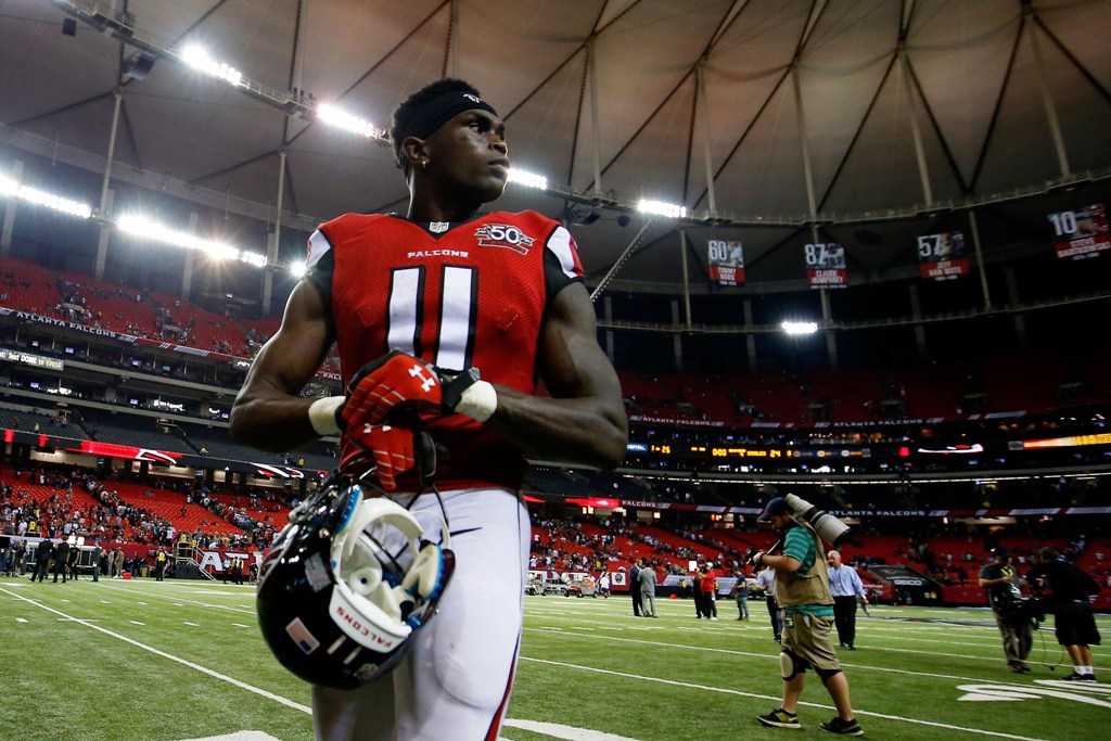 Julio Jones tuvo una buena actuación ante las Águilas
