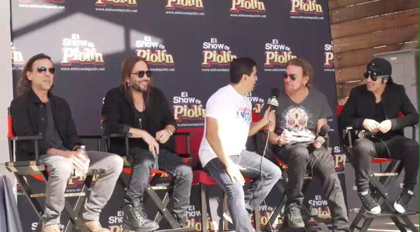 La agrupación estuvo en el programa del 'Piolín'. 