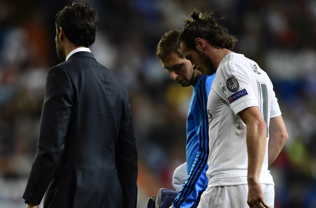 Gareth Bale abandonó el duelo de Champions ante el Shakthar 