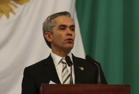 El jefe de Gobierno del Distrito Federa rindió el tercer informe del estado de la administración pública de la Ciudad de México.