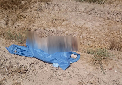 El cuerpo terminó sobre un camino en breña.