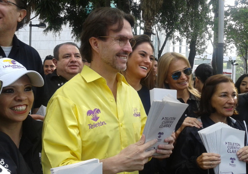 Landeros salió a volantear sobre el Teletón