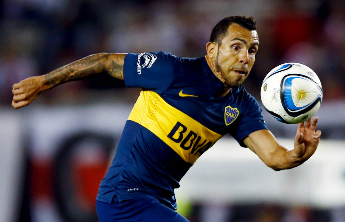 Carlos Tévez, delantero de Boca Jrs.
