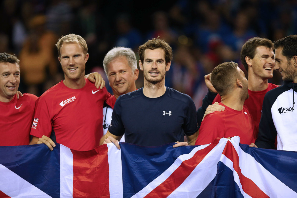 Andy Murray regresó a Reino Unido a una final de Copa Davis