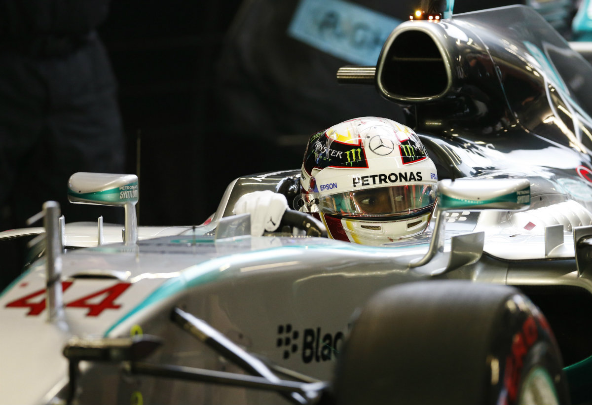 Lewis Hamilton en las prácticas del GP de Singapur 