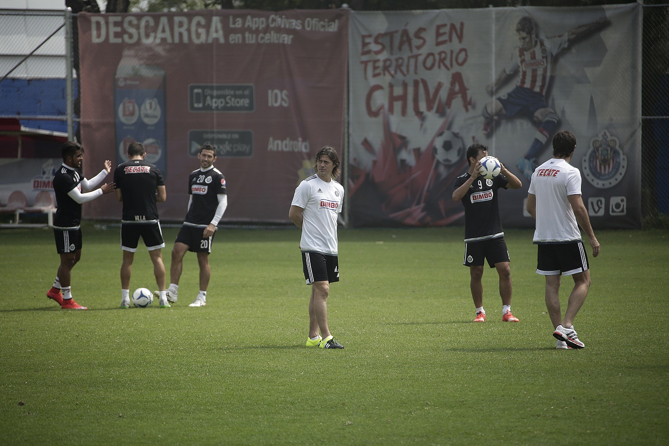 Matías Almeyda, nuevo pastor del Rebaño Sagrado, se prepara para el encuentro de esta tarde ante Gallos Blancos de Querétaro en el Estadio Omnilife.