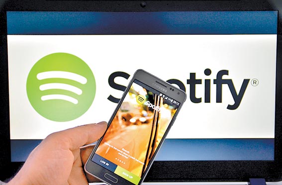 La aplicación para móviles del "streaming" de música. 