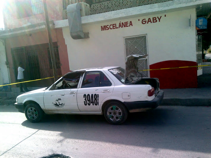 El taxi de Ciudad Lerdo extrañó a los vecinos. 