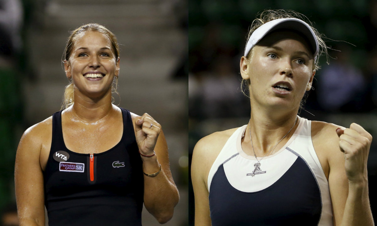 Dominika Cibulkova y Caroline Wozniack están en semifinales 