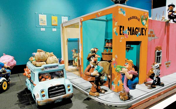 La gran mayoría de sus personajes están representados en la exposición.