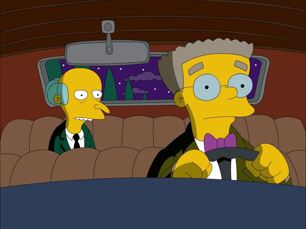 Smithers es el asistente del señor Burns. 