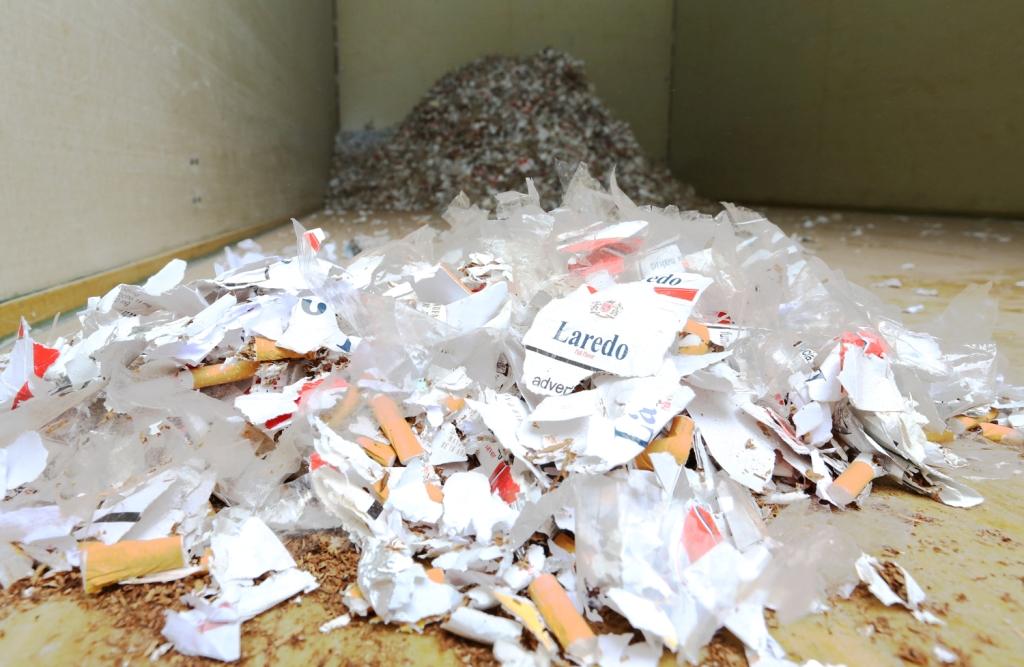 Los cigarros fueron asegurados en diversos operativos.