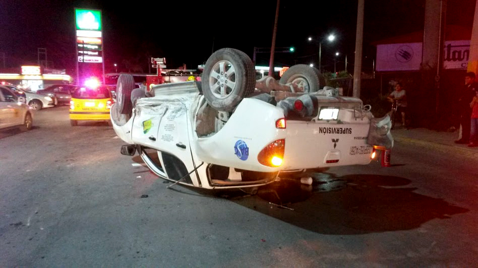 El accidente se registró a las 21:20 horas de este jueves.