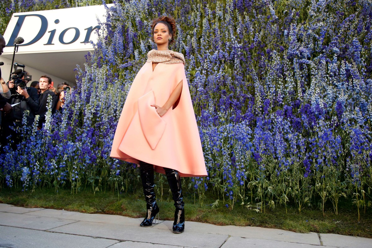 Rihanna, la imagen de la marca, estuvo presente. 