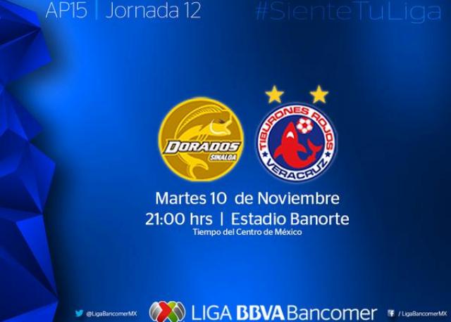 El duelo entre Dorados y Veracruz cambio de horario