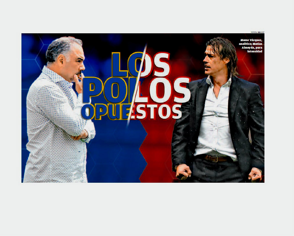 Memo Vázquez, analítico; Matías Almeyda, pura intensidad