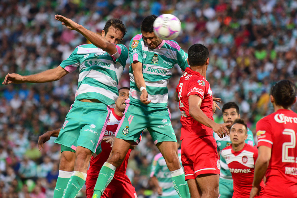 Primer tiempo de Santos vs Toluca 0-0.