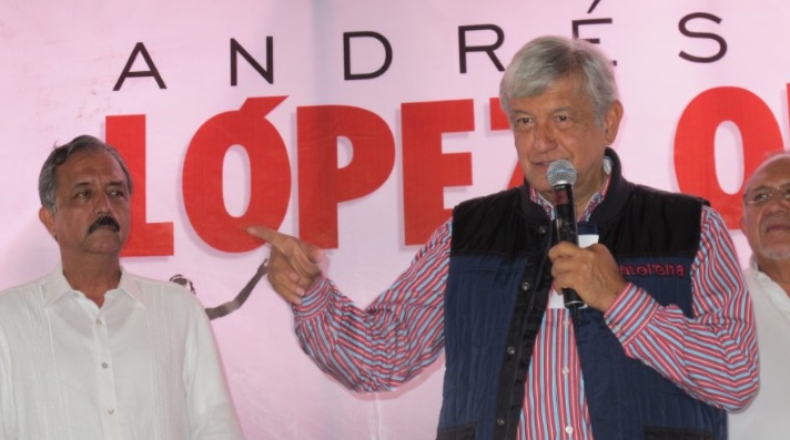 Andrés Manuel López Obrador, de gira por Sinaloa.
