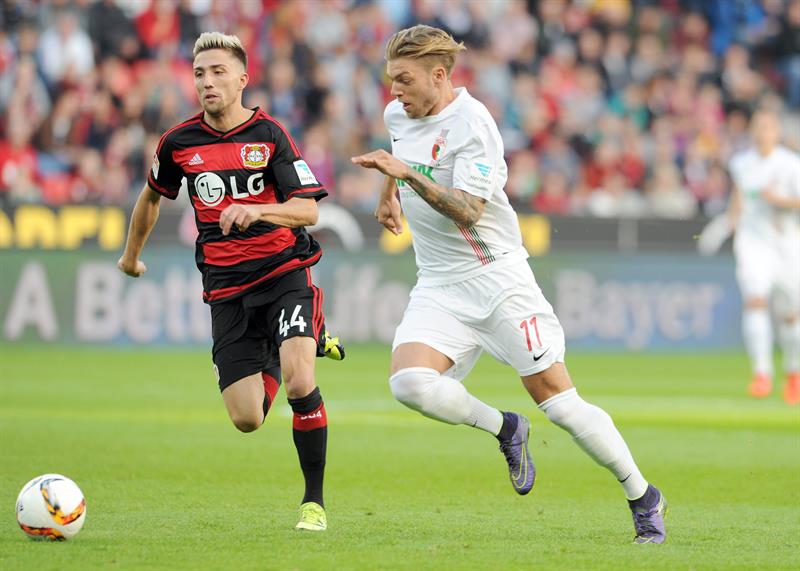 Bayer Leverkusen empata 1-1 con Augsburgo