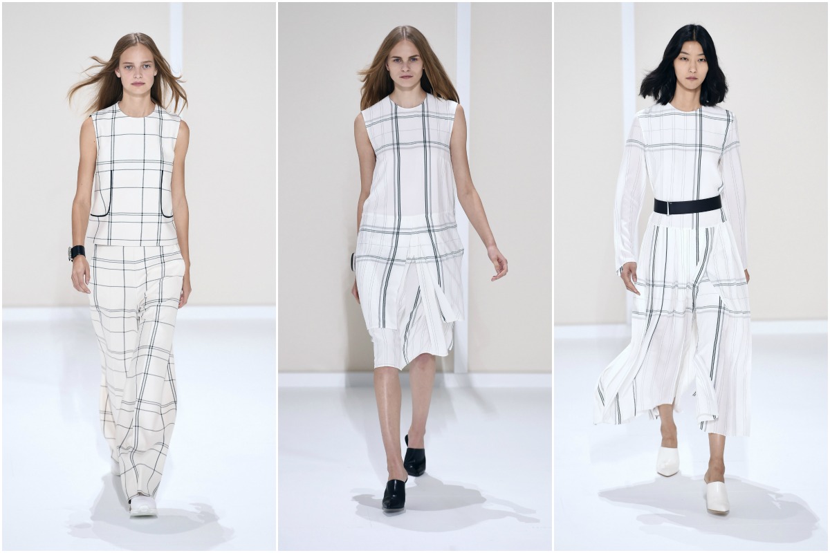 Hermès presentó una colección ready to wear en la Semana de la Moda de París simple y monocromática. 