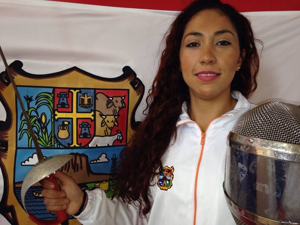 Úrsulo Galván, tamaulipeca que participará en la Copa del Mundo de Sable Femenil Caracas 2015. 