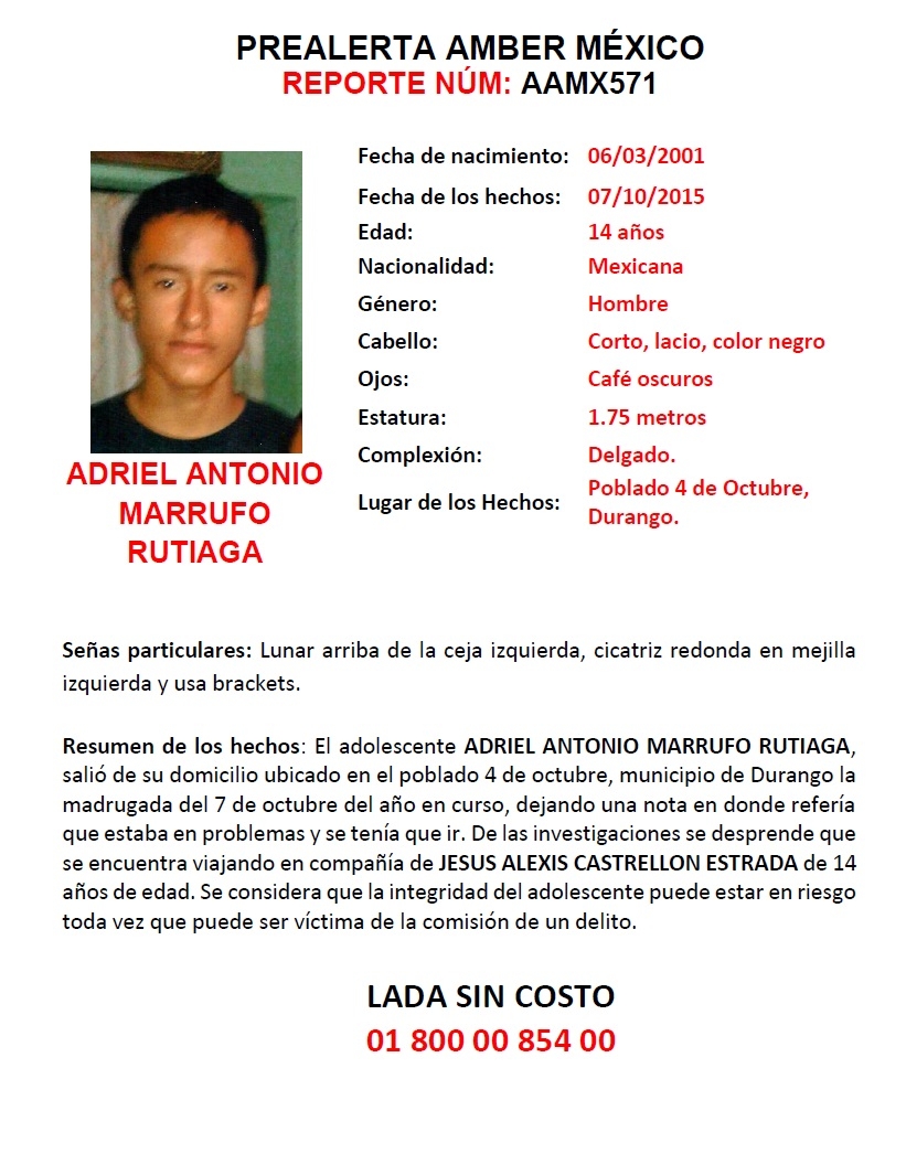 Adriel Antonio Marrufo Rutiaga.