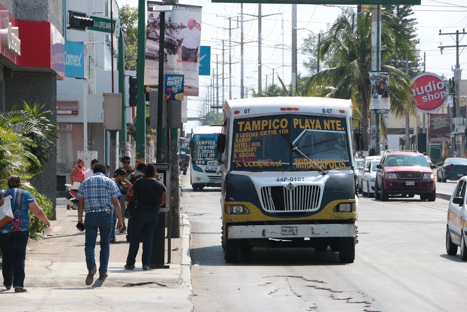 Transporte público en el sur de Tamaulipas.