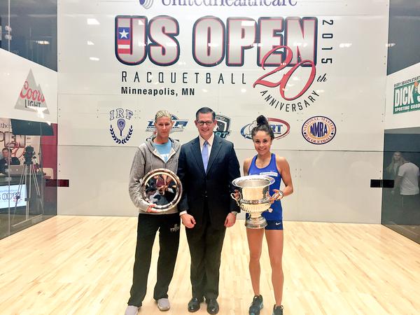 Paola Longoria tras ganar su sexto US Open