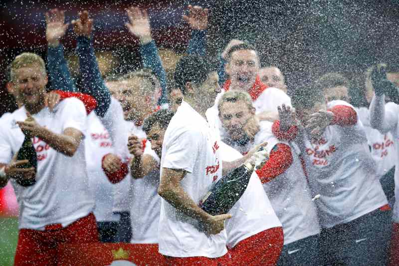 Robert Lewandowski celebra 