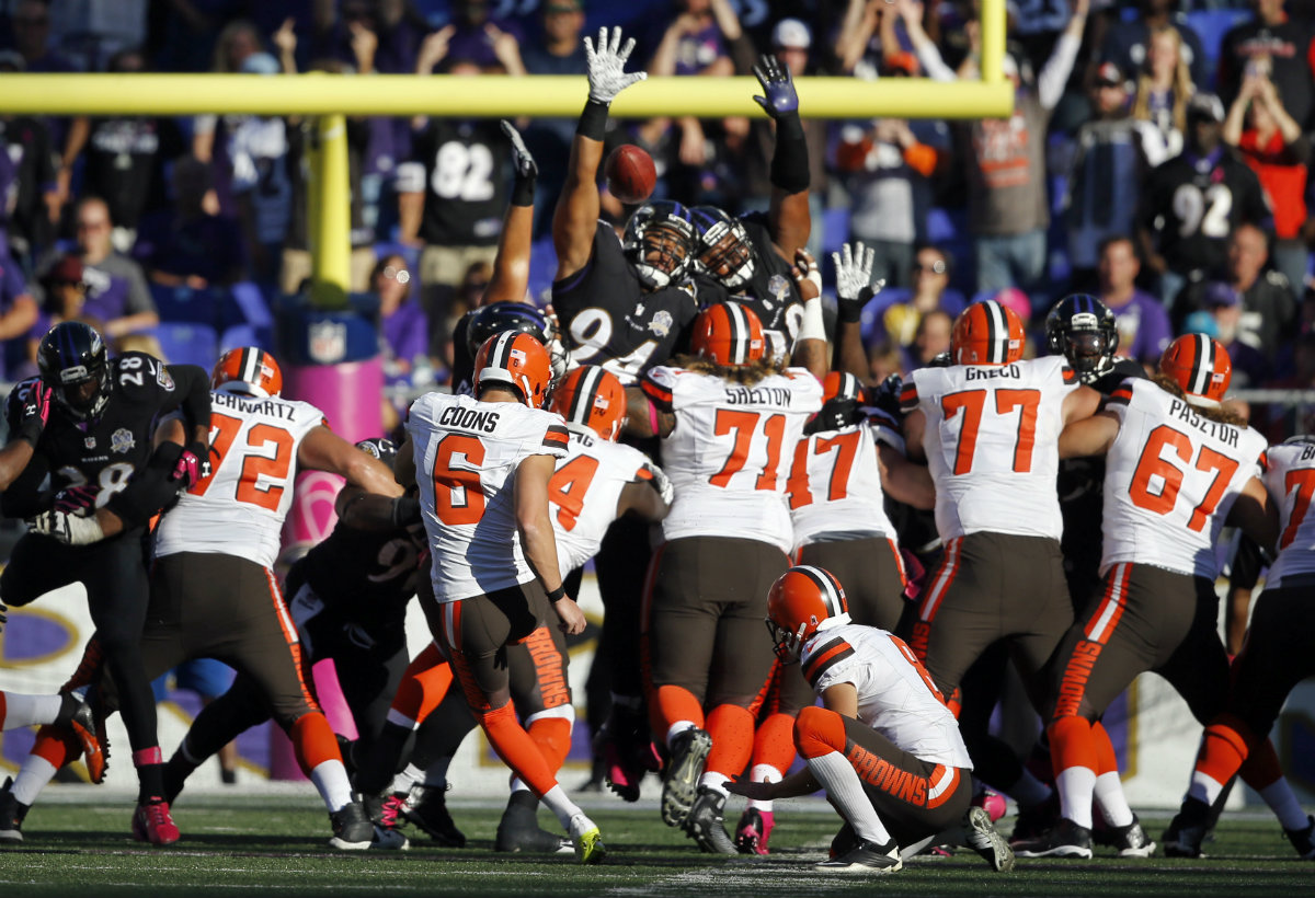 Un gol de campo en tiempo extra le da la victoria a los Browns