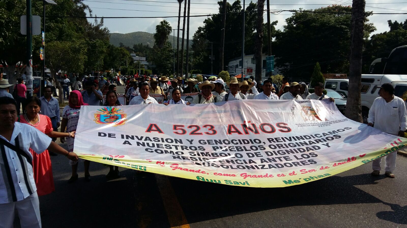 Comunidades indígenas recordaron el descubrimiento de América.