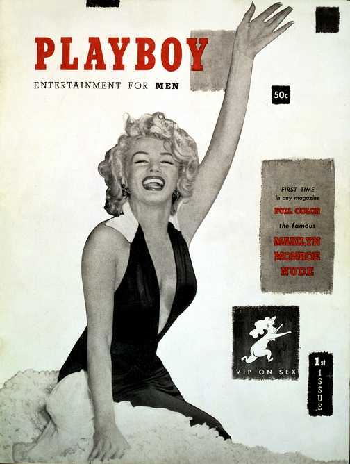 Marilyn Monroe fue la primera famosa en aparecer en la revista en diciembre de 1953. 
