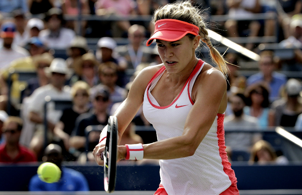 La tenista canadiense Eugenie Bouchard 