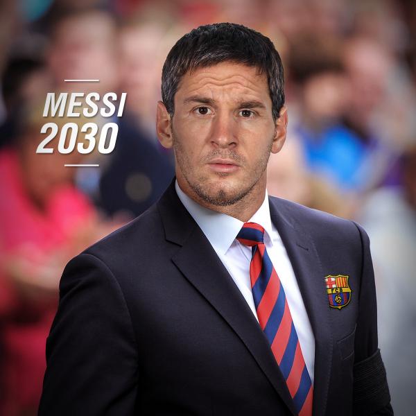 Así se vería como entrenador Lionel Messi 