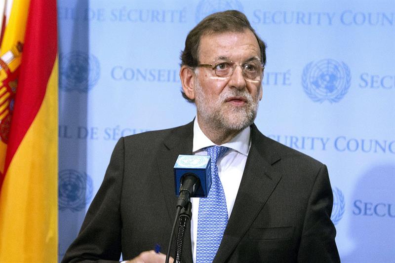Mariano Rajoy, presidente del gobierno español y líder del PP, cree que la situación económica de España ha mejorado con su gobierno
