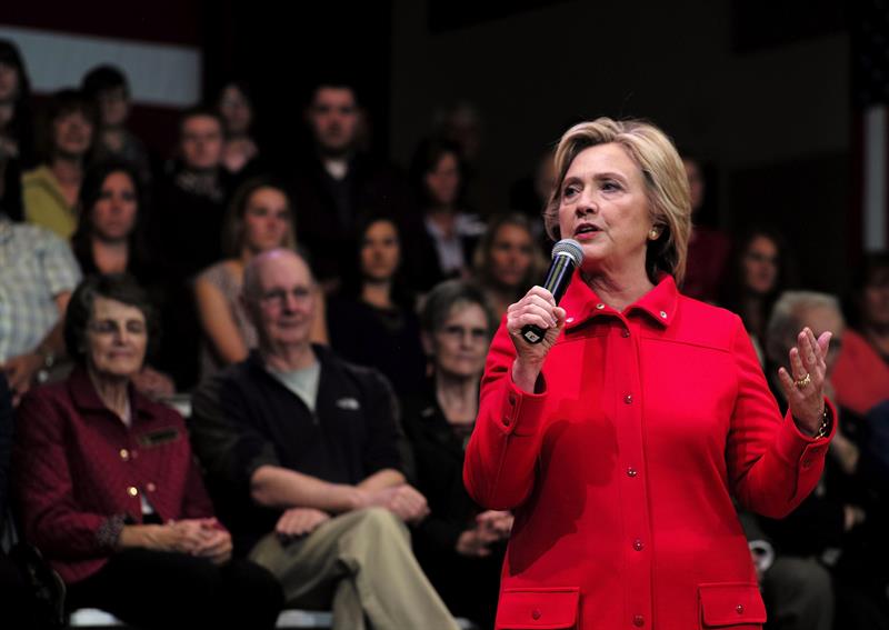 Hillary Clinton, durante un acto electoral en Keene, New Hampshire, el pasado viernes