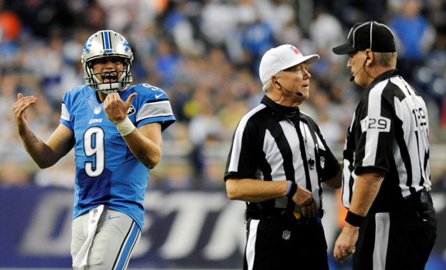 Matthew Stafford,  quarterback de los Leones de Detroit