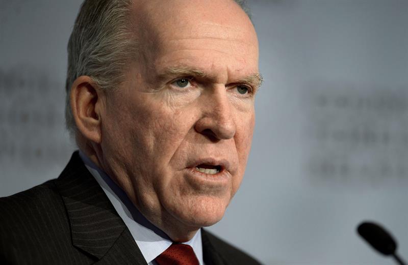 El director de la CIA, John Brennan, hablando en Nueva York, el pasado 13 de marzo