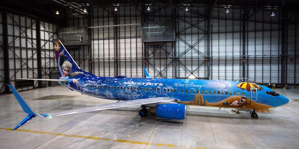 Así luce el avión de Frozen. 