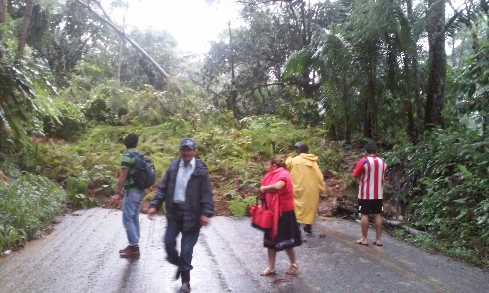 Las lluvias han provocado diversos deslaves