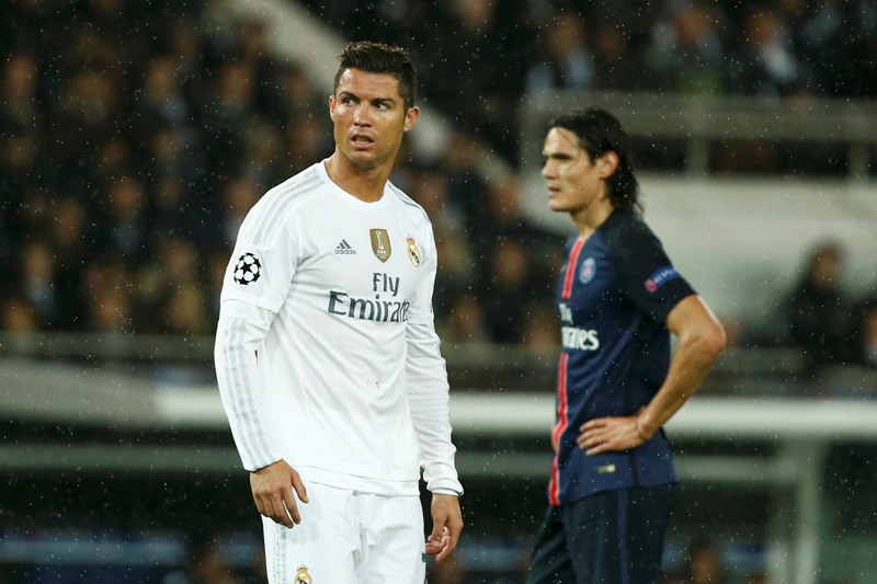 Cristiano Ronaldo y Cavani 