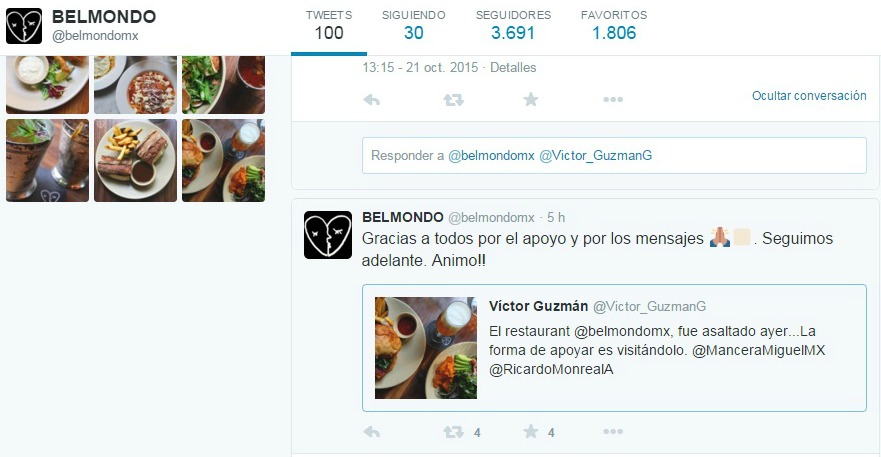 Notivox marcó al restaurante y una mujer que se identificó como Ana dijo que allí “no hubo nada, aquí no pasó nada”.