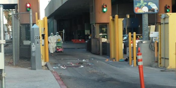 En el puente fronterizo de Calexico, California, un mexicano murió por los disparos de un inspector fronterizo.