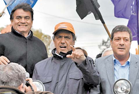 Scioli, candidato oficialista.
