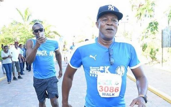Usain Bolt superado por su padre 
