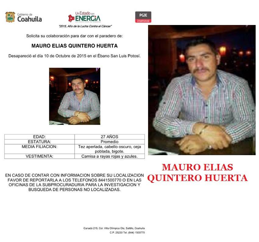 El joven desapareció cuando manejaba una camioneta, la cual fue encontrada abandonada después en territorio veracruzano.