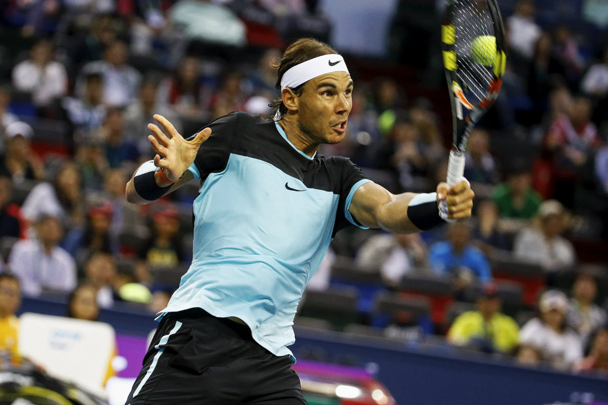 Rafa Nadal durante el duelo ante Jo-Wilfried Tsonga 