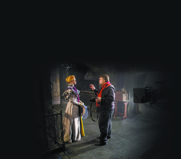 Del Toro en su última producción Crimson Peak (La cumbre escarlata)